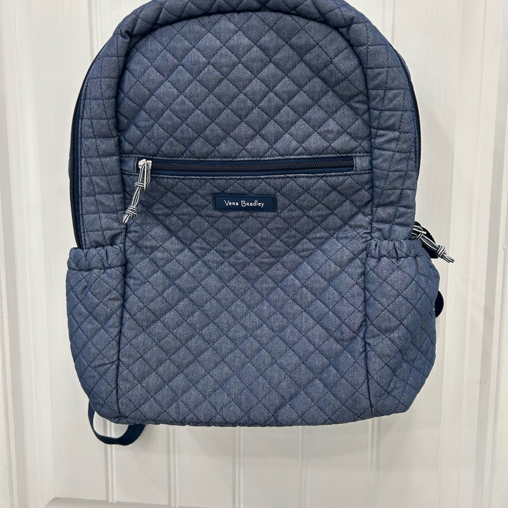 Vera Bradley Quilted Blue Backpack~Lightweight Travel/Everyday Bag